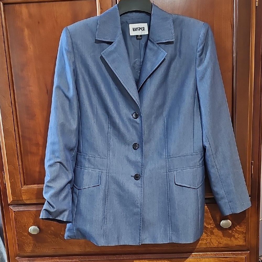 Kasper Women's Classic Blue Suit Jacket